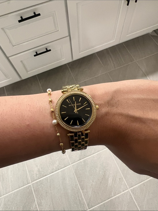Michael Kors Gold-tone Bracelet Watch with Black Dial and  display picture 2